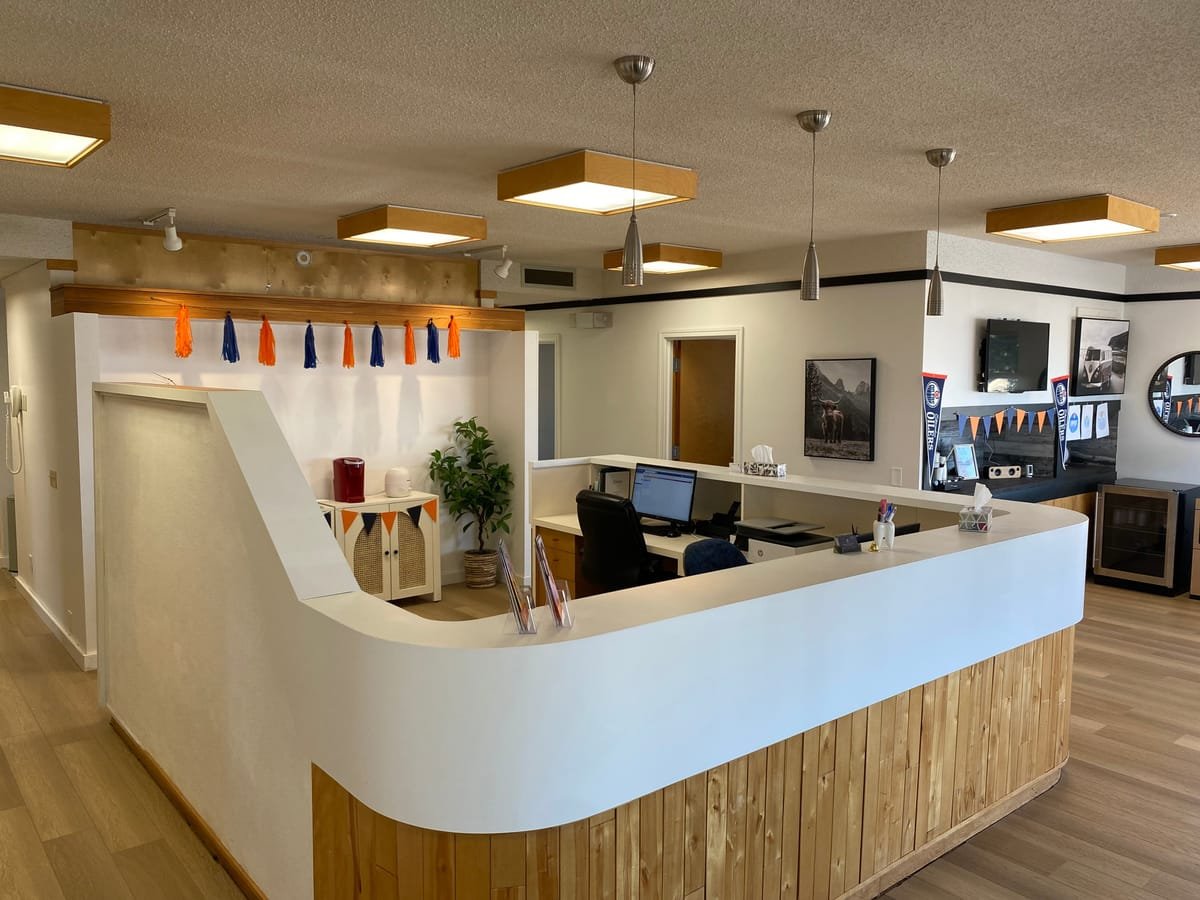Redwater Dental Clinic reception area serving Westlock patients